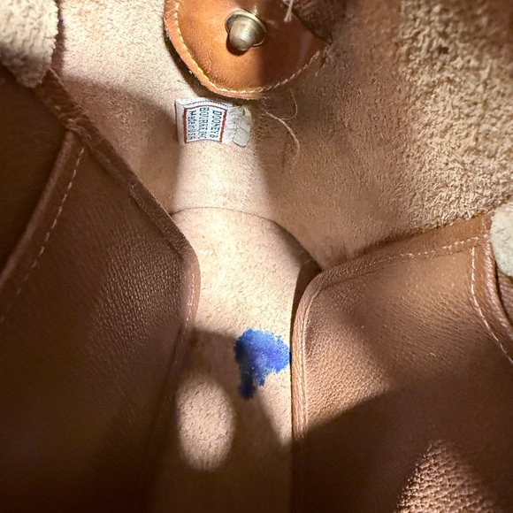 Dooney & Bourke Vintage Tan Leather Shoulder Bag - Picture 7 of 8